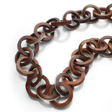 Teak handcrafted brass finish Necklace