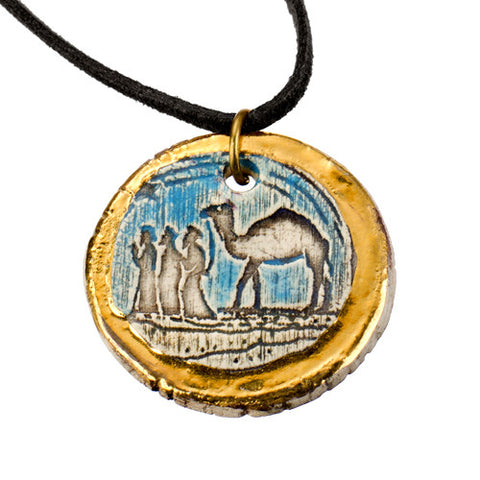 The 3 Messengers Golden Clay Pendant