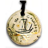 Sea of Galilee Clay Golden Pendant