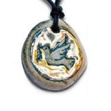Dove Clay Golden Pendant