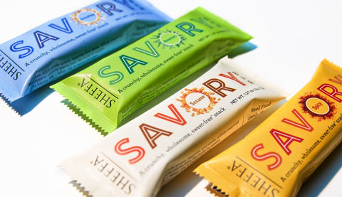 Sheffa Savory Bars Variety 12 Pack  1.27oz - 3 Everything 3 Sesame 3 Rosemary & 3 Spicy