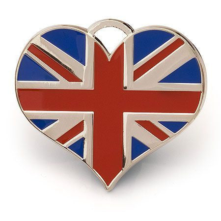 SALE  Union Jack Heart Cat or Dog Id Tag