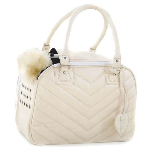 Cream Couture Pet Carrier