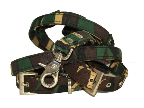 Camouflage Collar & Lead Set