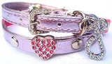 PINK SWAROVSKI HEART COLLAR