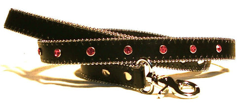 Monte Carlo Lead in Vulcan Black with red diamantes