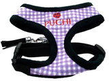 NEW Chequered Chic Softy Harness & Lead in Purple